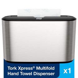 H2 Countertop Multifold Hand Towel Dispenser in Stainless Steel