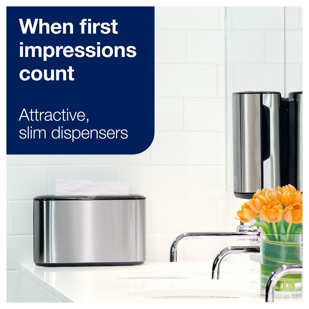 Tork Stainless Plastic and Metal Multifold Hand Towel Dispenser 