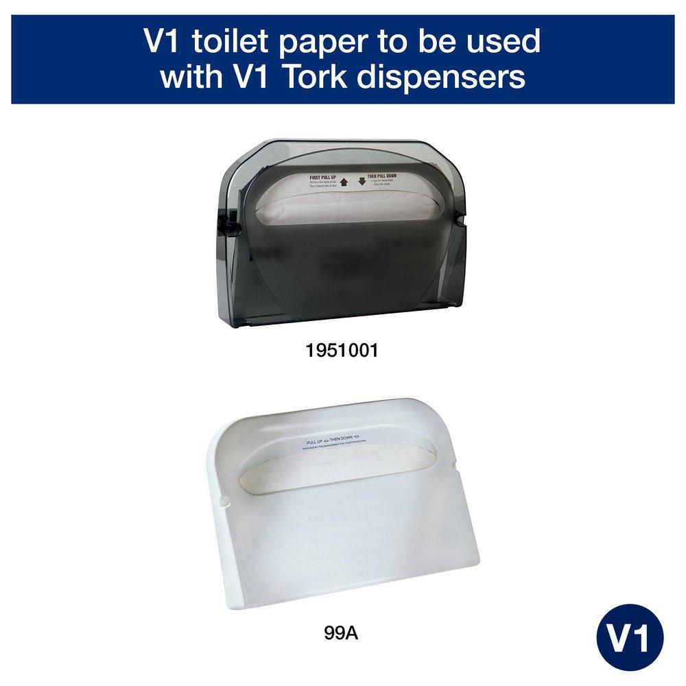 Tork White Universal Toilet Seat Cover 