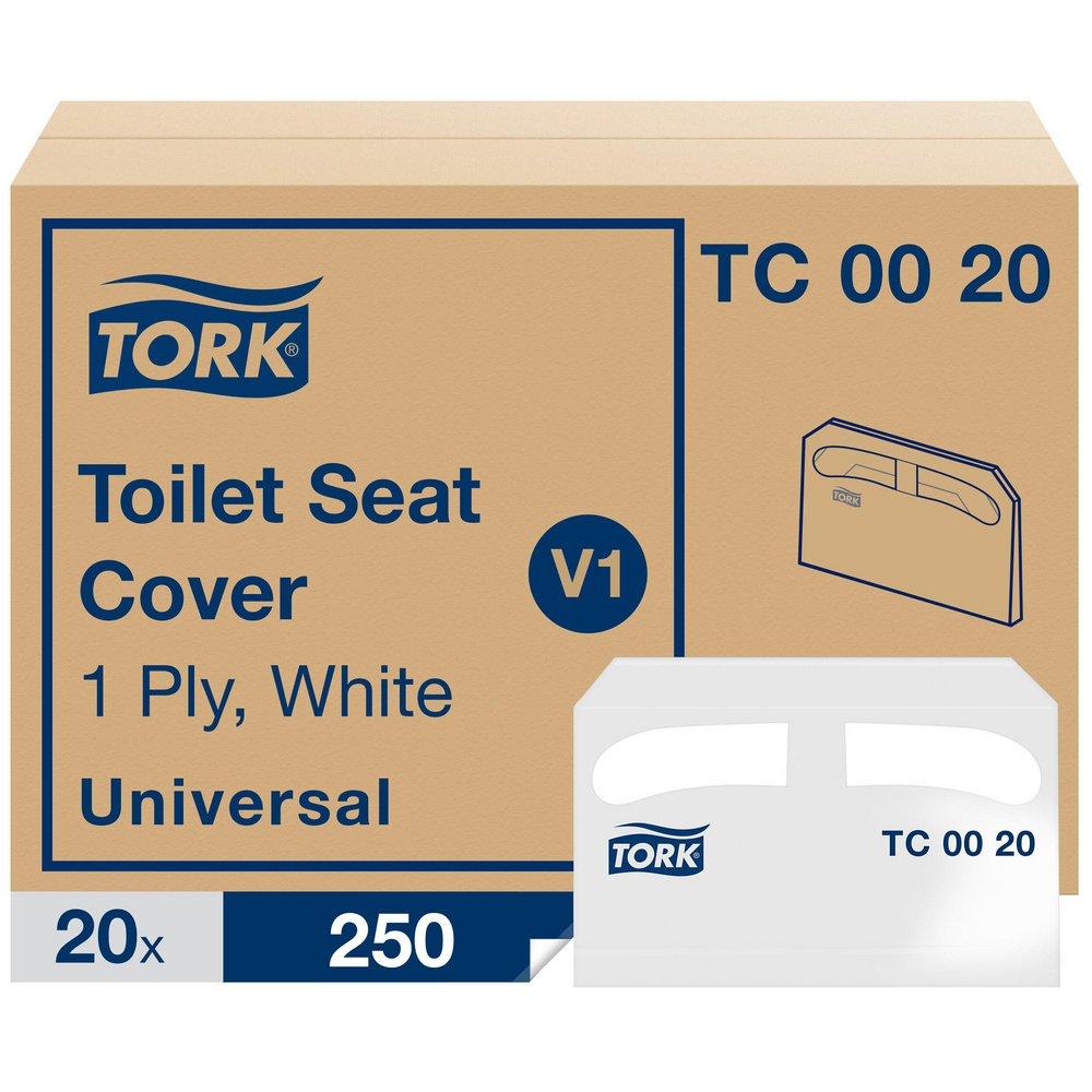 Tork White Universal Toilet Seat Cover 