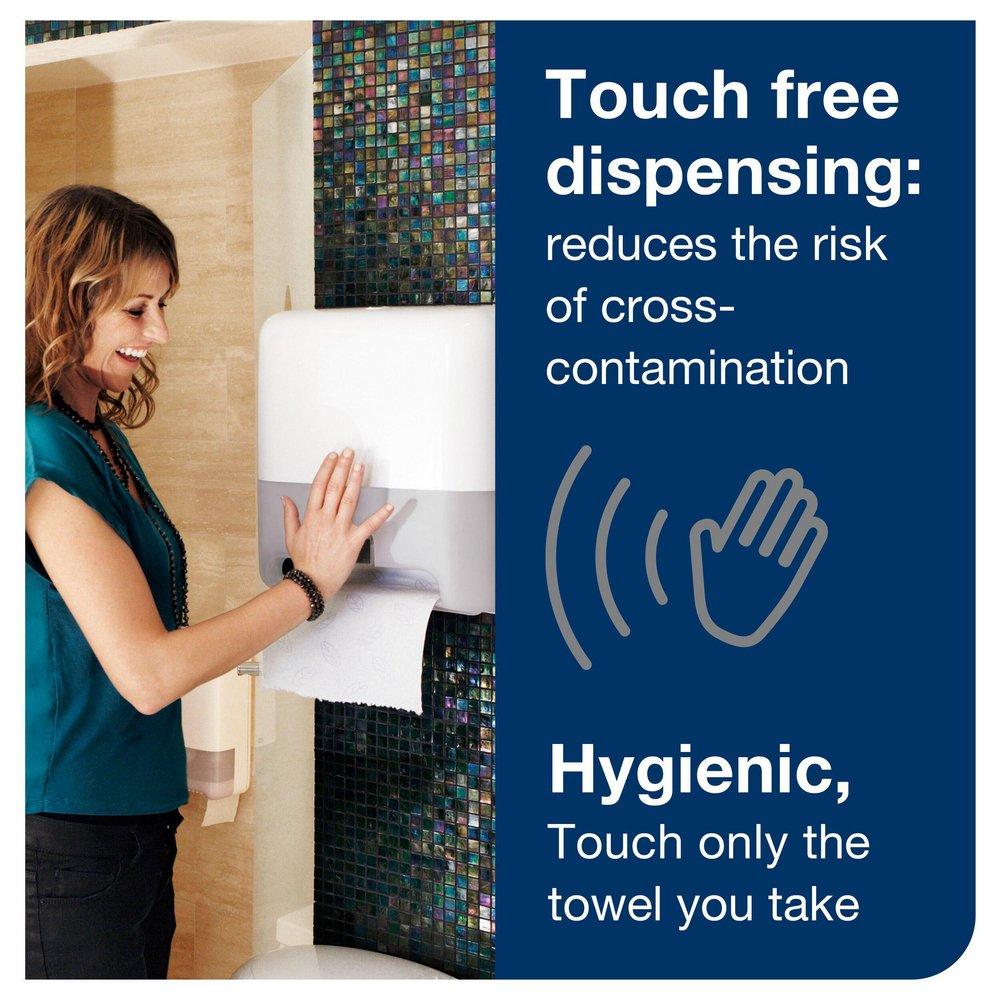 Tork White Paper Hand Towel Roll Dispenser with Intuition Sensor, H1 System 
