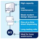 Tork White Paper Hand Towel Roll Dispenser with Intuition Sensor, H1 System 