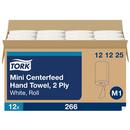 Soft Mini Centerfeed Paper Hand Towel, 2-Ply 262 ft, White, M1 System (Case of 12)