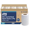 Tork White Soft Mini Centerfeed Paper Hand Towel, 2-Ply 262 ft, White, M1 System 