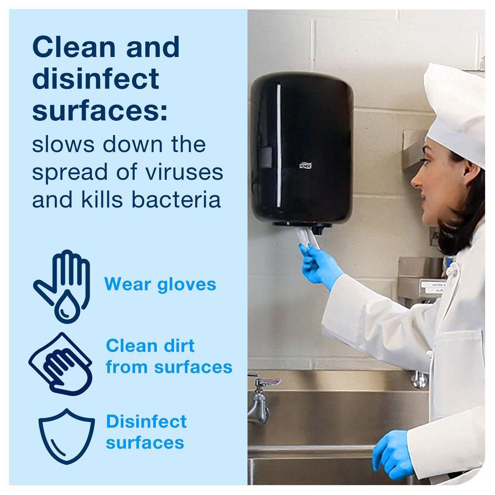 Tork White Soft Mini Centerfeed Paper Hand Towel, 2-Ply 262 ft, White, M1 System 