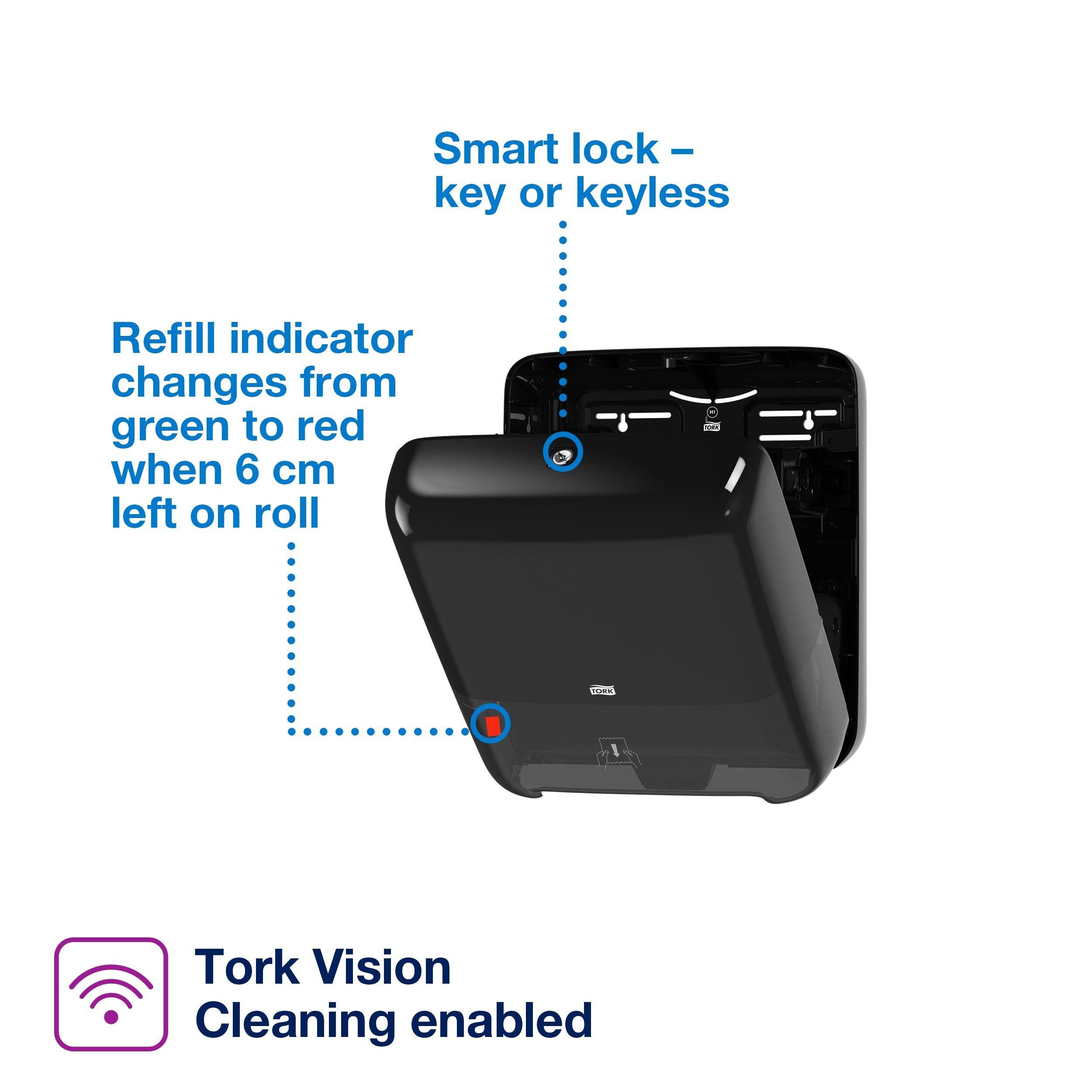 Tork Black Plastic Hand Towel Roll Dispenser 