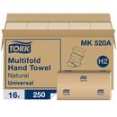 Multifold Paper Hand Towel, 1-Ply 250-Towels, Natural (Case of 16)