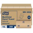 Tork Natural Multifold Paper Hand Towel, 1-Ply 250-Towels 