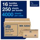 Tork Natural Multifold Paper Hand Towel, 1-Ply 250-Towels 