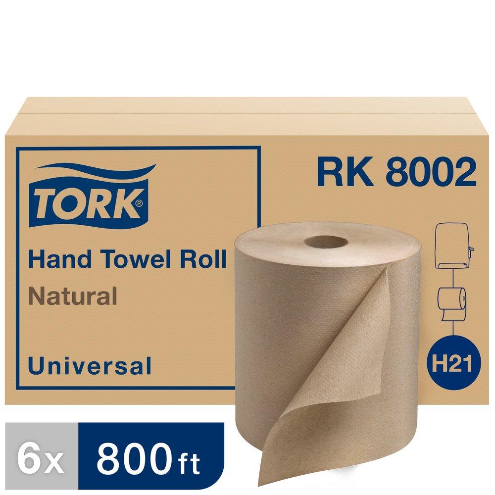 Tork Natural 7-87/100 in. Universal Hand Towel Roll in Natural (Case of 6) 