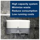 Tork White Mini Jumbo Bath Tissue Roll, 2-Ply, White, T2 System 