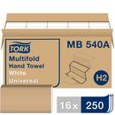 Tork White Multifold Paper Hand Towel, 1-Ply 250-Towels 