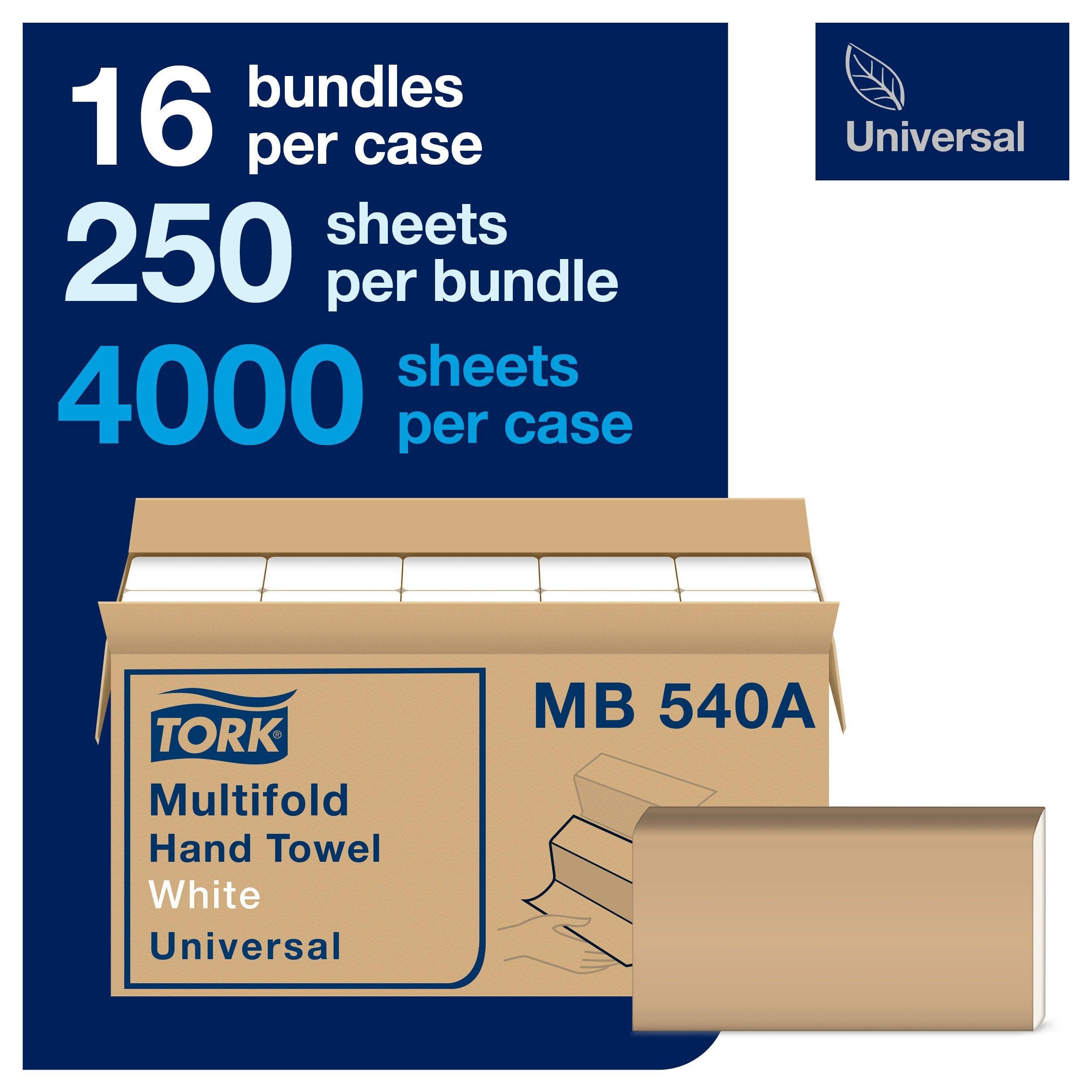 Tork White 9-1/2 x 9-3/25 in. Advance Multifold Towel in White 
