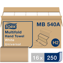Tork White 9-1/2 x 9-3/25 in. Advance Multifold Towel in White 