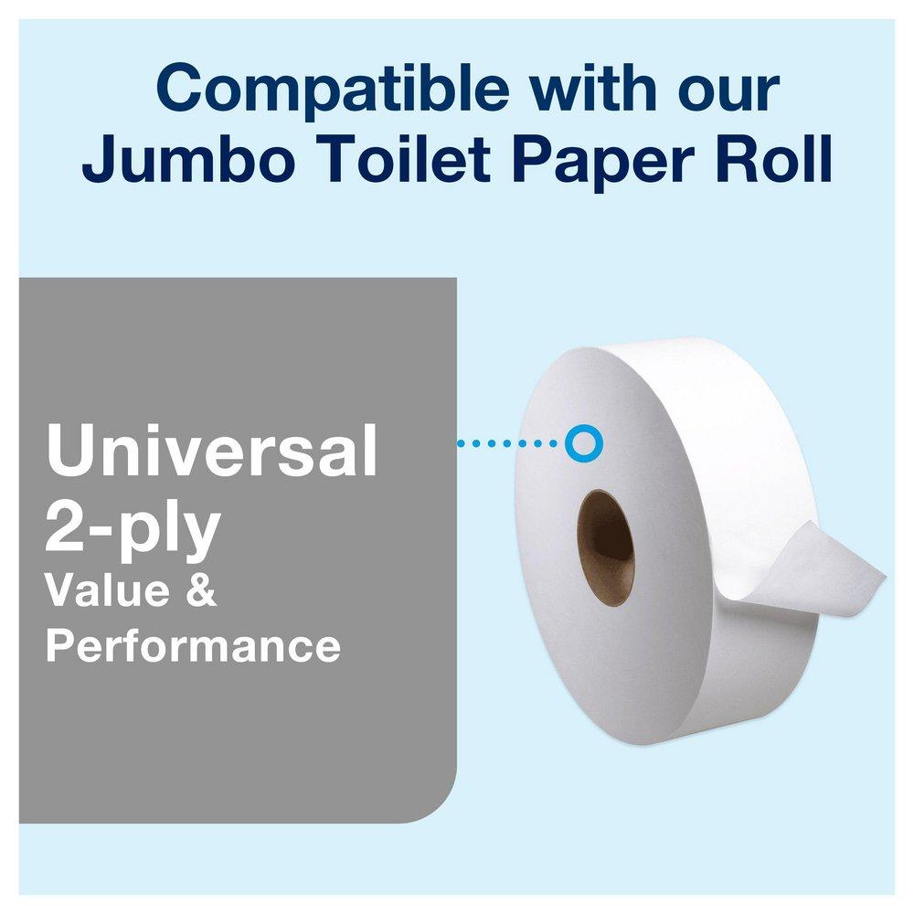 Tork Smoke Jumbo Bath Tissue Roll Dispenser, 9 inch 