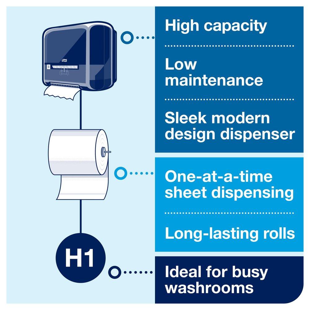 Tork White Hand Roll Towel in White (Case of 6) 