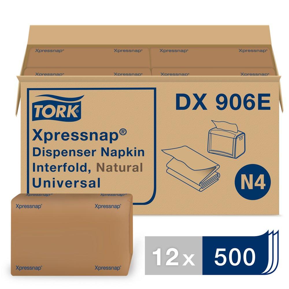 Tork Nature Xpressnap Dispenser Napkin Interfold, 1-Ply 500-Sheets, N4 System 