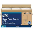 Soft Centerfeed Paper Hand Towel, 2-Ply 600 ft, White (Case of 6)