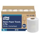 Tork White Soft Centerfeed Paper Hand Towel, 2-Ply, White 