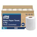 Tork White Soft Centerfeed Paper Hand Towel, 2-Ply, White 
