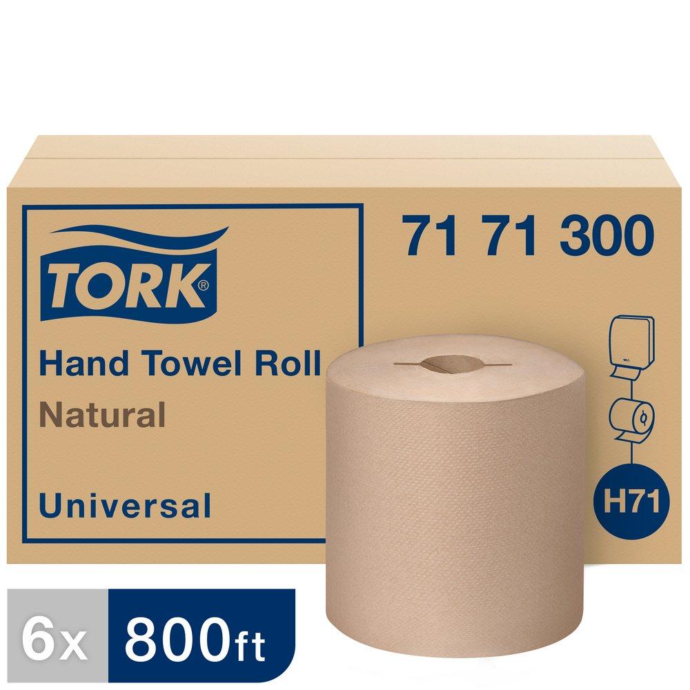 Tork Natural Paper Hand Towel Roll, 1-Ply, Natural, H71 System 