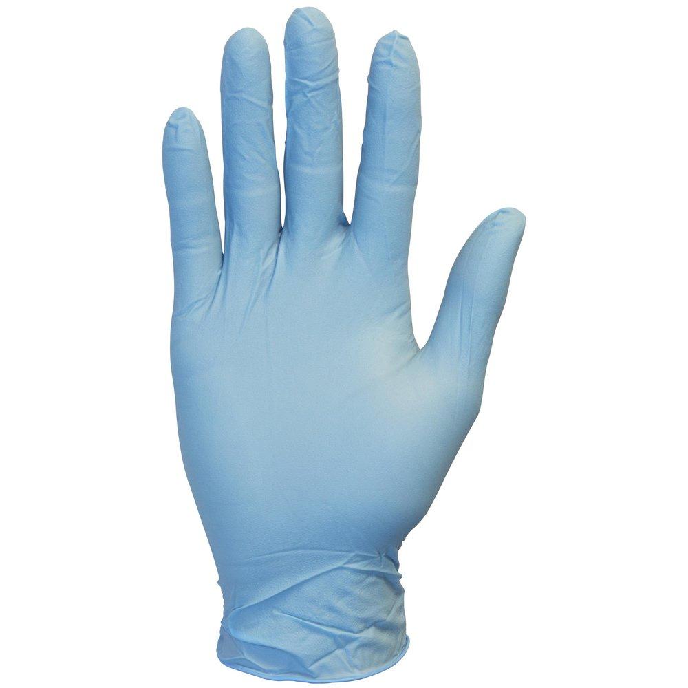 Safety Zone Blue Nitrile Glove in Blue (Box of 100, Case of 10 Boxes) 