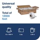 Tork White 3-3/5 in. 2-ply Bath Tissue in White (Case of 12) 