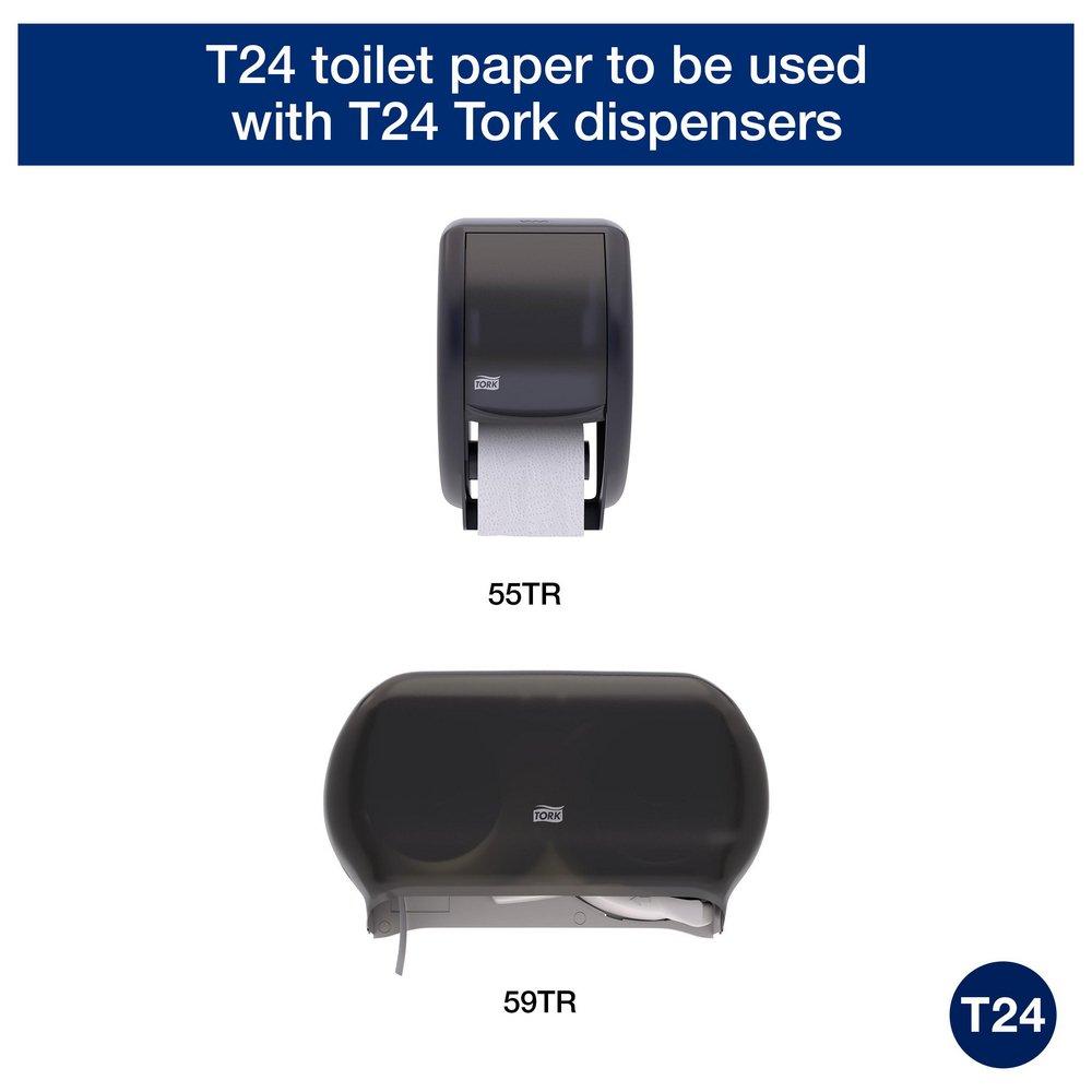 Tork White 3-3/4 in. 2-ply Bath Tissue in White (Case of 96) 