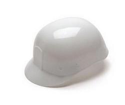 Polyethylene Bump Cap with 4 Point Glide Lock Suspension in White (Case of 16)