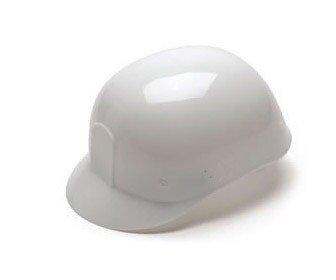 Pyramex&reg; White Polyethylene Bump Cap with 4 Point Glide Lock Suspension (Case of 16) 