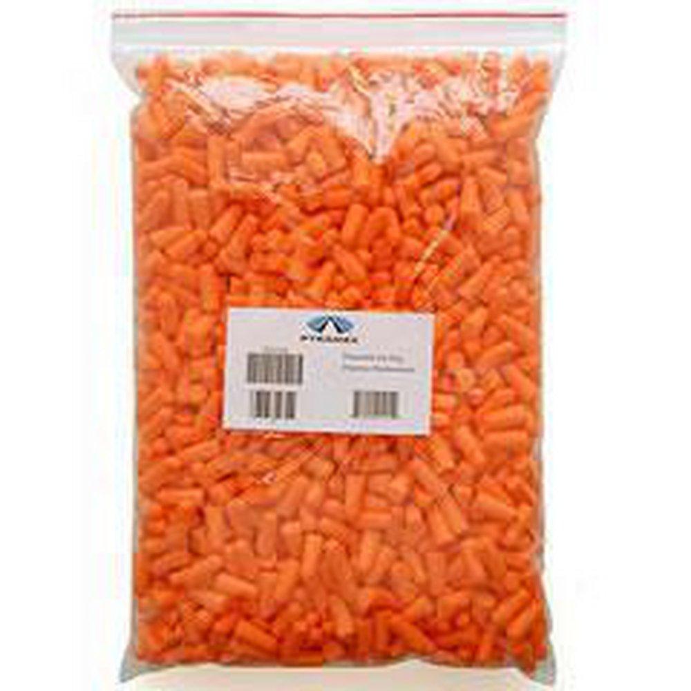 Pyramex Safety Products Plastic Disposable Earplug (Less Cord) (Bag of 500 Pairs, Case of 10 Bags) 