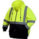 Pyramex Safety Products Lime Polyester Bomber Jacket with Hood in Lime 