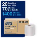 Tork Natural White Paper Hand Towel Roll, 1-Ply, Natural White, H80 System 