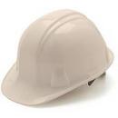Pyramex Safety Products White HDPE and Nylon Hard Hat with 4 Point Snap Lock Suspension 