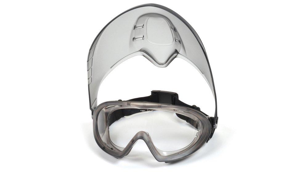 Pyramex Safety Products Clear Safety Goggle with Face Shield 