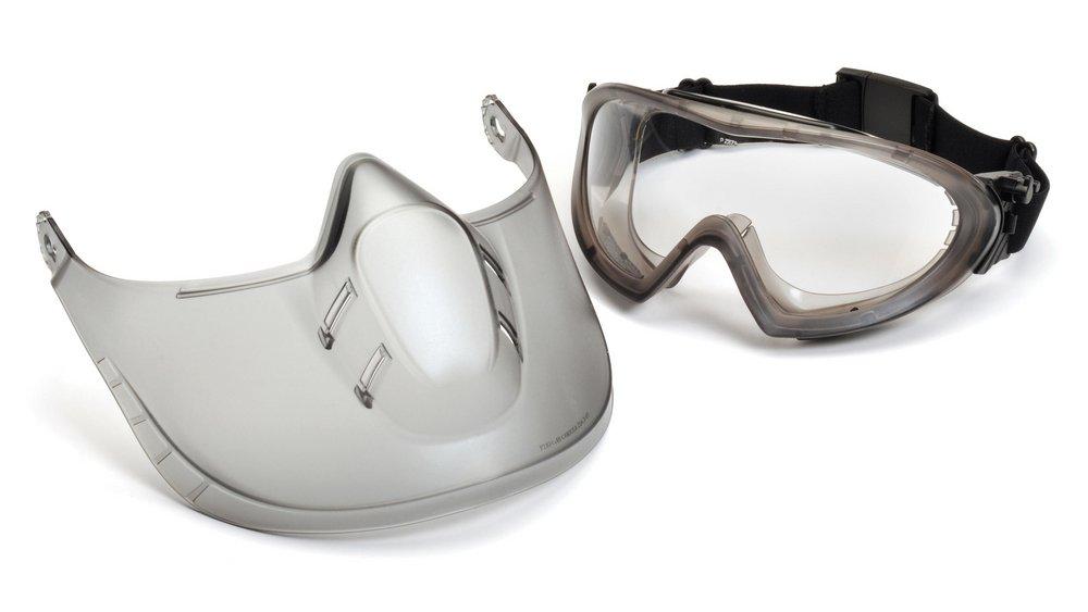 Pyramex Safety Products Clear Safety Goggle with Face Shield 