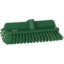 10-2/5 in. Polypropylene, Polyester and Stainless Steel Medium High-low Floor Scrubbing Brush in Green