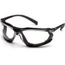 Pyramex Safety Products Polycarbonate Safety Glasses with Black Frame and Lens 