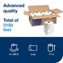Tork White Advanced Paper Towel Roll, 2-Ply 525 ft, White, H1 System 