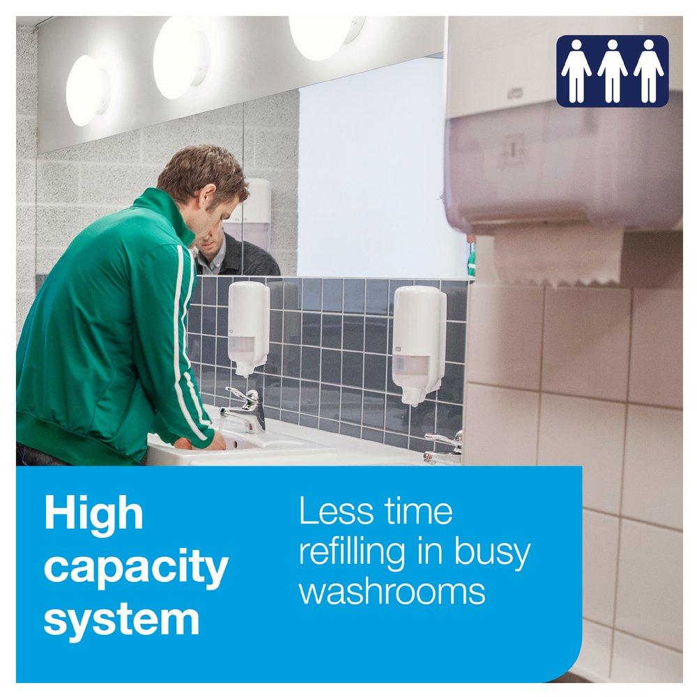 Tork White Advanced Paper Towel Roll, 2-Ply 525 ft, White, H1 System 