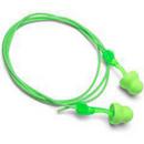 NRR 30 Foam Disposable Corded Earplug in Green (Box of 100)