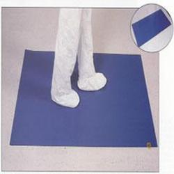 36 x 36 in. Anti-Bacterial Tacky Floor Mat in Blue