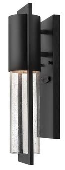 6.5W 1-Light GU10 LED Outdoor Small Wall Sconce in Black