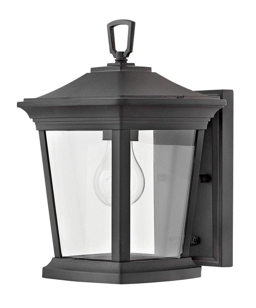 Hinkley Museum Black 8 x 11-4/5 in. 100W 1-Light Mini Medium E-26 Incandescent Outdoor Wall Sconce 