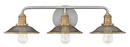 Hinkley Antique Nickel 120V 100W 3-Light Vanity Fixture 