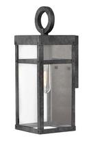 13 in. 100W 1-Light Outdoor Wall Sconce in Aged Zinc