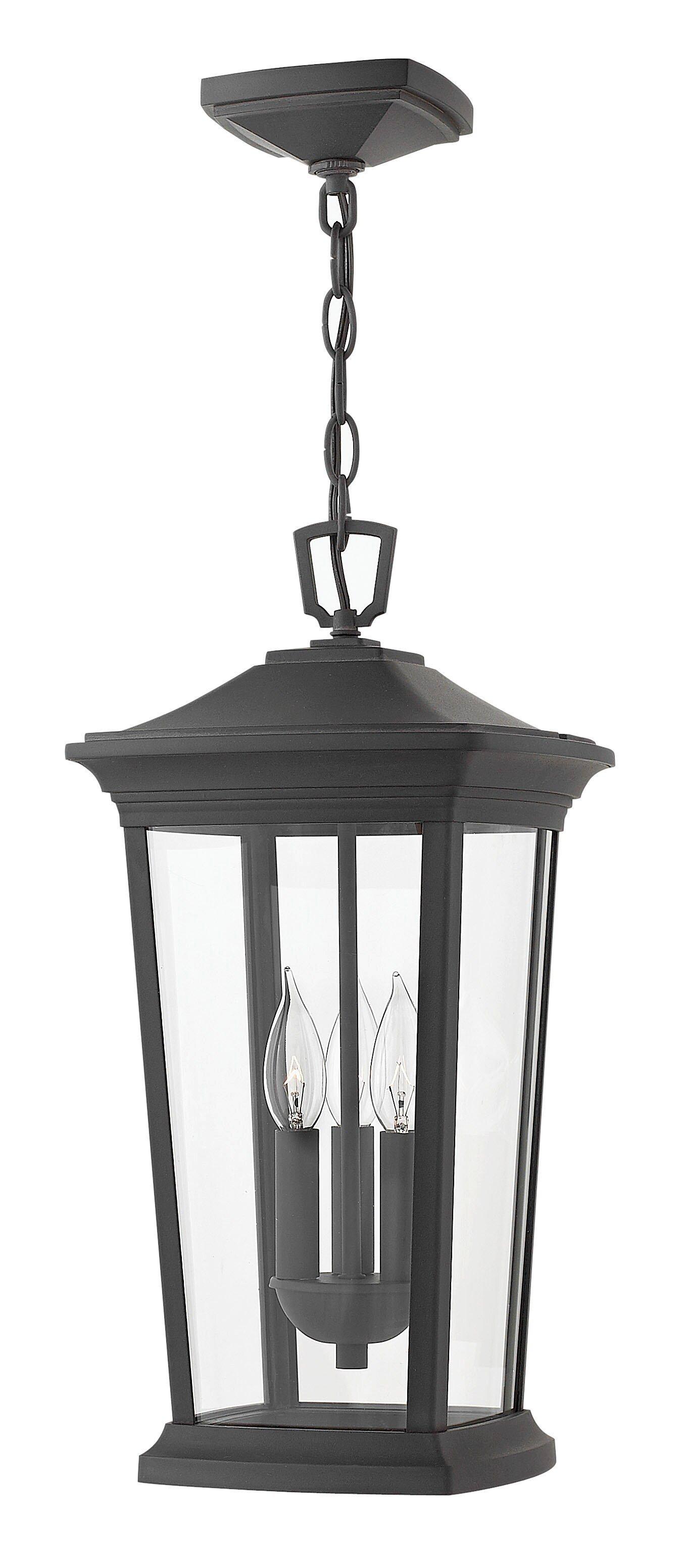 Hinkley Museum Black 3-Light 60W Outdoor Lantern 