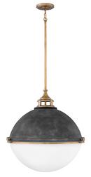 100W 1-Light Medium E-26 Incandescent Pendant in Aged Zinc