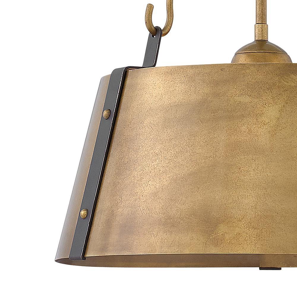 Hinkley Rustic Brass 300W 3-Light Medium E-26 Chandelier 