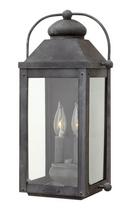 Hinkley Aged Zinc 4W 2-Light 17-4/5 in. Outdoor Wall Sconce 